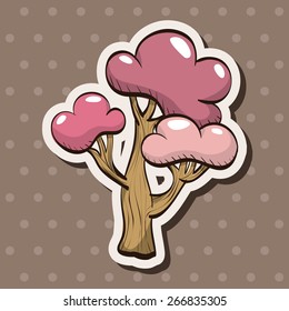tree theme elements vector,eps