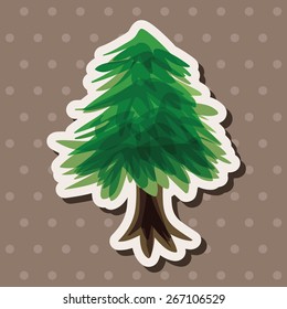 tree theme elements vector,eps