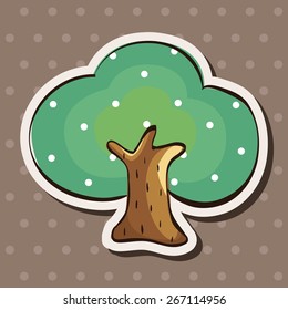 tree theme elements vector,eps