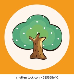 tree theme elements vector,eps
