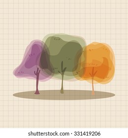 tree theme elements vector,eps