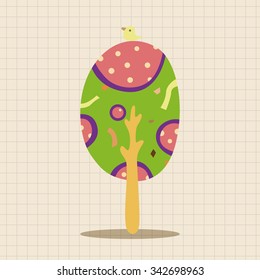 tree theme elements vector,eps