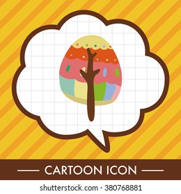 tree theme elements vector,eps