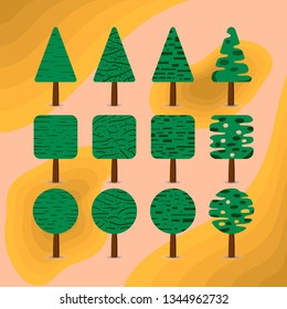 Tree Three shape Vector