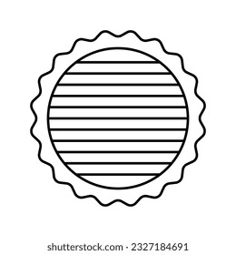 tree timber line icon vector. tree timber sign. isolated contour symbol black illustration