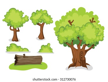 Tree and timber vector