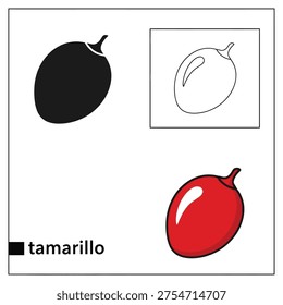 Tree tomato set featuring