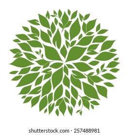 Tree top view for landscape and you design. Vector illustration