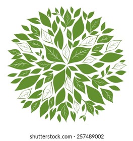 Tree top view for landscape and you design. Vector illustration