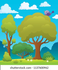Tree topic image 7 - eps10 vector illustration.