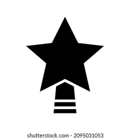 tree topper icon or logo isolated sign symbol vector illustration - high quality black style vector icons
