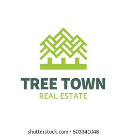 Tree town vector icon.?