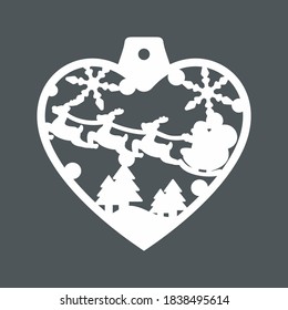 Tree toy decoration quality vector illustration cut