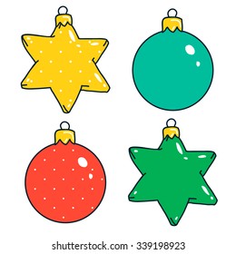 Tree toy set. Vector illustration