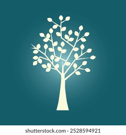 Tree trendy artwork stunning abstract vector illustration colorful useful design.eps