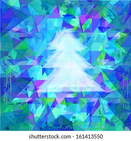 Tree of triangles. Vector