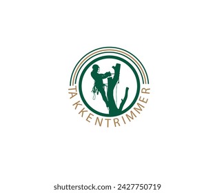 Tree trimming logo design vector