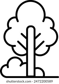 A tree with a trunk and branches. The tree is black and white