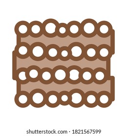 tree trunk heap icon vector. tree trunk heap sign. color symbol illustration