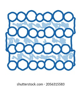 tree trunk heap sketch icon vector. Hand drawn blue doodle line art tree trunk heap sign. isolated symbol illustration