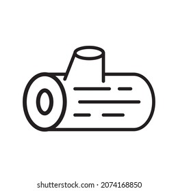 tree trunk icon vector sign design