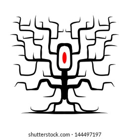Tree trunk isolated for your design