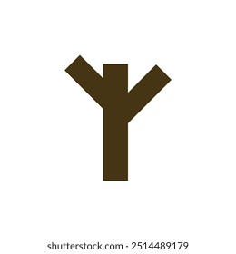 Tree Trunk Logo  Concept Icon