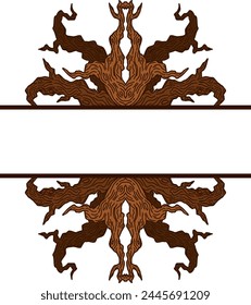 Tree Trunk Ornament Frame Border For Nature Decoration Theme	