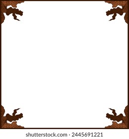 Tree Trunk Ornament Frame Border For Nature Decoration Theme	