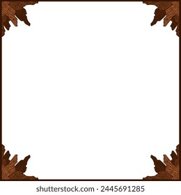 Tree Trunk Ornament Frame Border For Nature Decoration Theme	