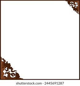 Tree Trunk Ornament Frame Border For Nature Decoration Theme	