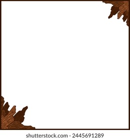 Tree Trunk Ornament Frame Border For Nature Decoration Theme	