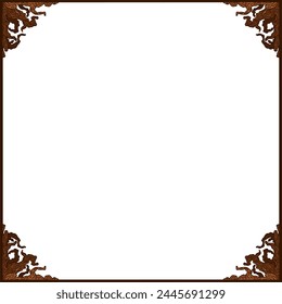 Tree Trunk Ornament Frame Border For Nature Decoration Theme	