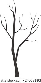 Tree Trunk Silhouette Vector Illustration