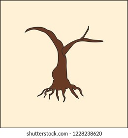 Tree trunk vector