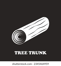 Tree trunk vector icon illustration symbol design