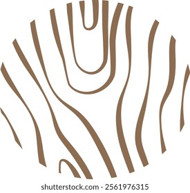 Tree Trunk Wood Ring Vector Illustration