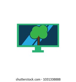 Tree Tv Logo Icon Design