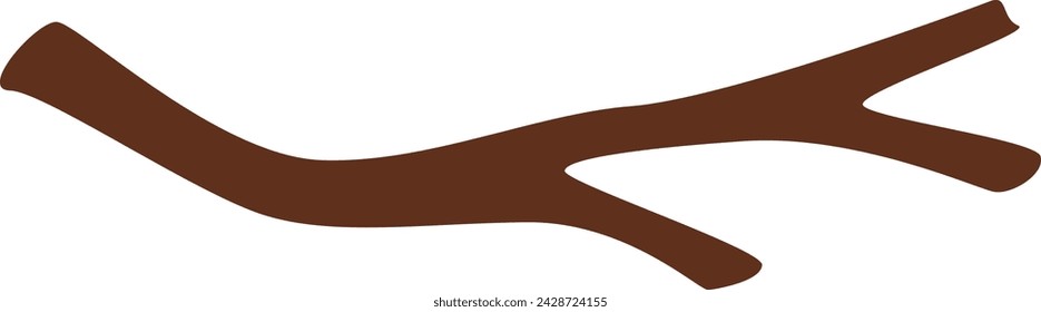 Ilustración vectorial de icono de rama de árbol