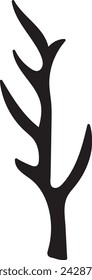 Baum Zweig Silhouette Vektor-Illustration