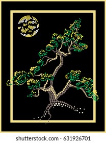 Tree under the moon