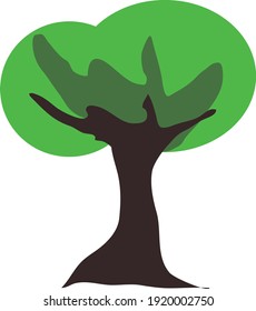 tree vecter design use for graphic