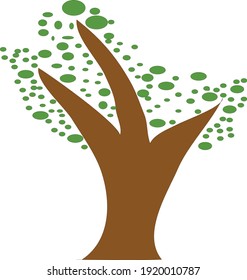 Tree vecter design use for graphic