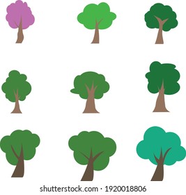 Tree vecter desuign use for graphic 