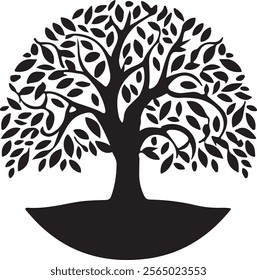tree vector art eps botanical vacation