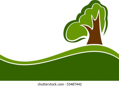 tree vector background
