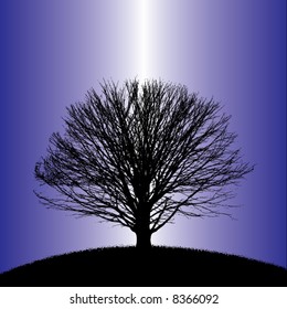 A tree vector background