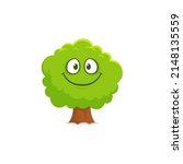 Tree vector cartoon funny character
