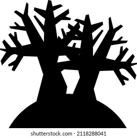 tree vector collection for logo illustration background 
