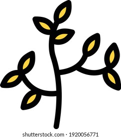 Baum-Vektorfarben-Symbol